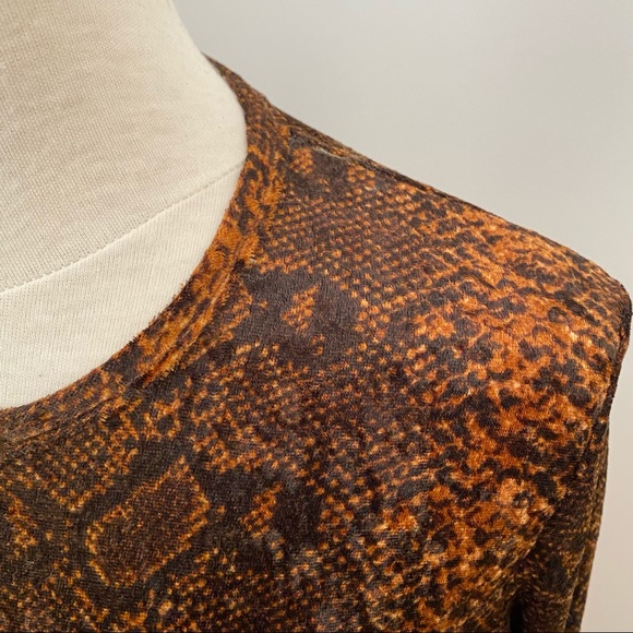 2/40$ 🛍 Animal Print Long Sleeve Velvet - Picture 2 of 2